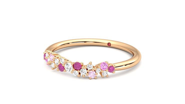 Taylor & Hart Alba Wedding Ring 360 degree image 25