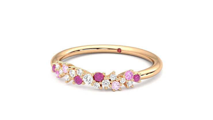 Taylor & Hart Alba Wedding Ring 360 degree image 26