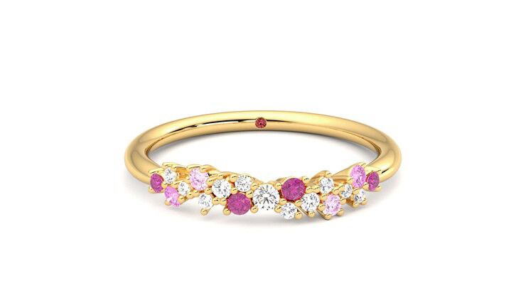 Taylor & Hart Alba Wedding Ring 360 degree image 1