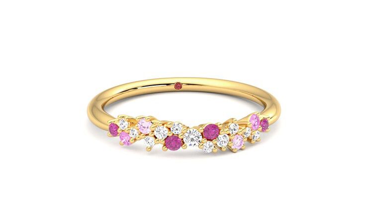 Taylor & Hart Alba Wedding Ring 360 degree image 2