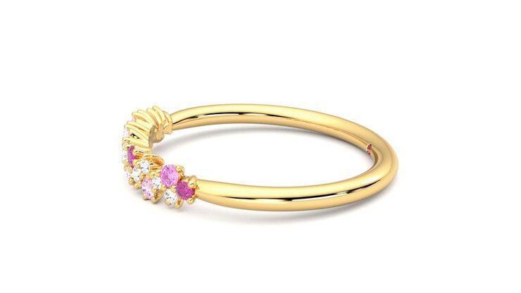 Taylor & Hart Alba Wedding Ring 360 degree image 21