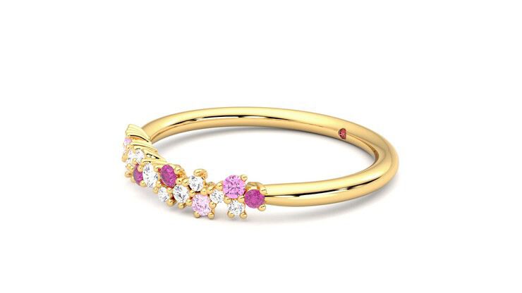 Taylor & Hart Alba Wedding Ring 360 degree image 23