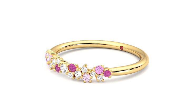 Taylor & Hart Alba Wedding Ring 360 degree image 24