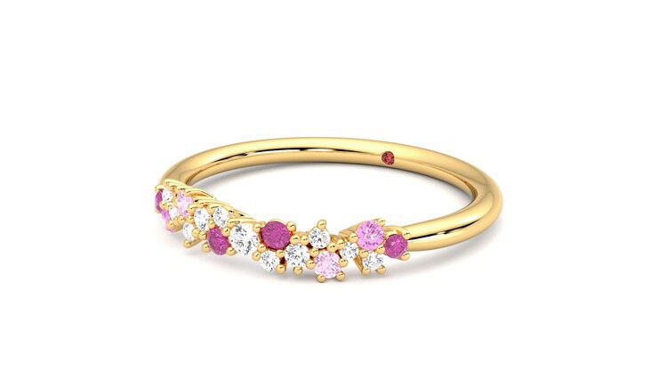Taylor & Hart Alba Wedding Ring 360 degree image 25