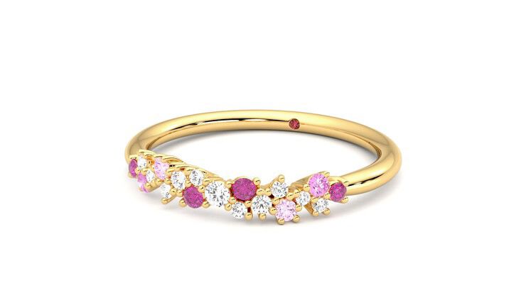 Taylor & Hart Alba Wedding Ring 360 degree image 26