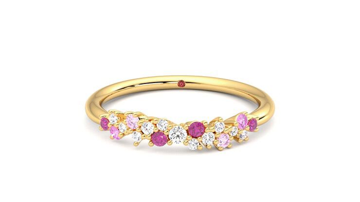 Taylor & Hart Alba Wedding Ring 360 degree image 29