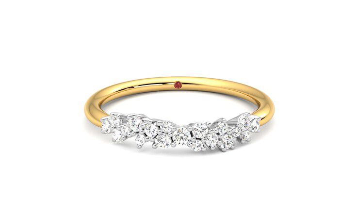 Taylor & Hart Alba Wedding Ring 360 degree image 1