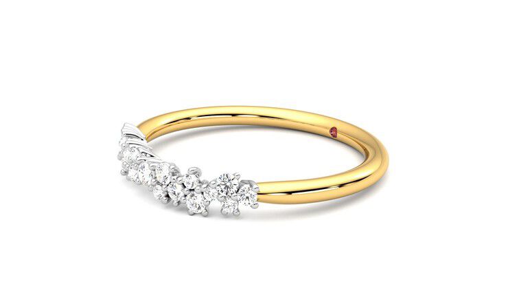 Taylor & Hart Alba Wedding Ring 360 degree image 23