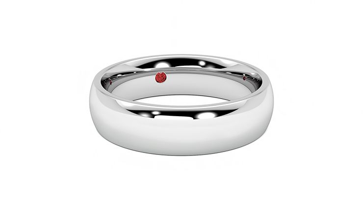 Taylor & Hart Alder Wedding Ring 360 degree image 4
