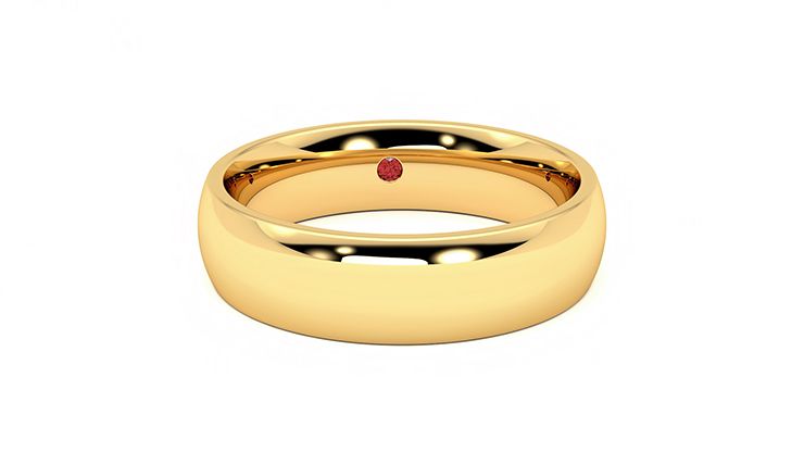 Taylor & Hart Alder Wedding Ring 360 degree image 2