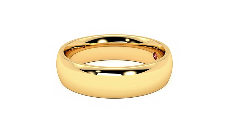 Taylor & Hart Alder Wedding Ring 360 degree image 22