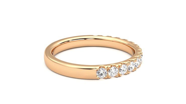 Taylor & Hart Allium Wedding Ring 360 degree image 10