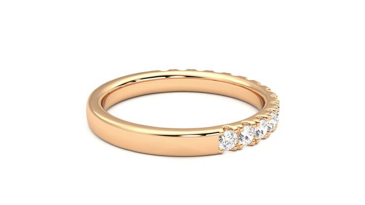 Taylor & Hart Allium Wedding Ring 360 degree image 11