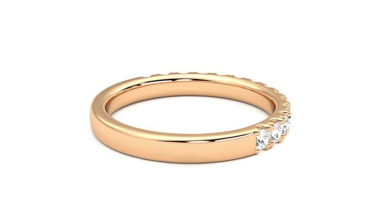 Taylor & Hart Allium Wedding Ring 360 degree image 12