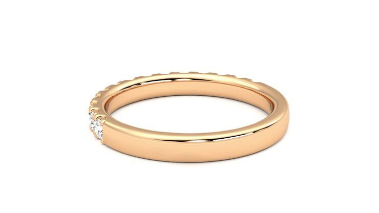 Taylor & Hart Allium Wedding Ring 360 degree image 17
