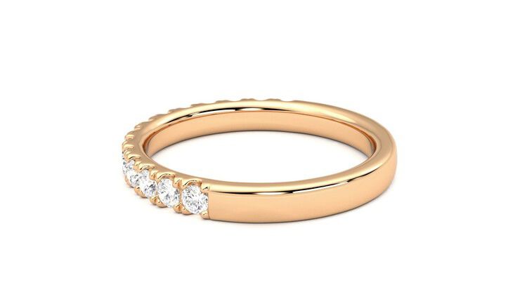 Taylor & Hart Allium Wedding Ring 360 degree image 19