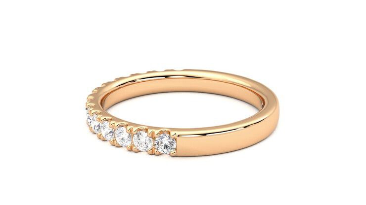 Taylor & Hart Allium Wedding Ring 360 degree image 20