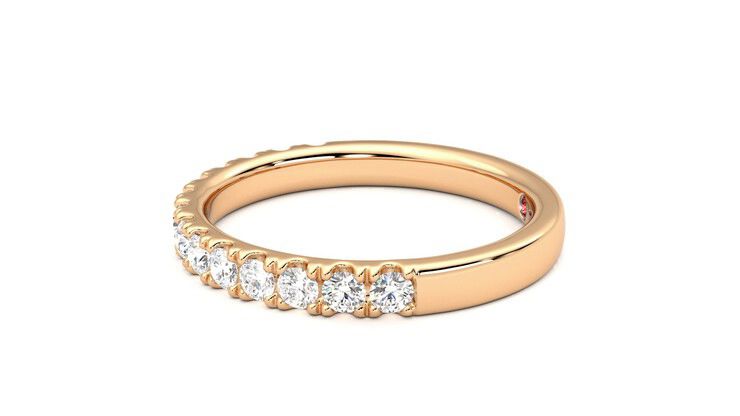 Taylor & Hart Allium Wedding Ring 360 degree image 21