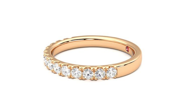 Taylor & Hart Allium Wedding Ring 360 degree image 22