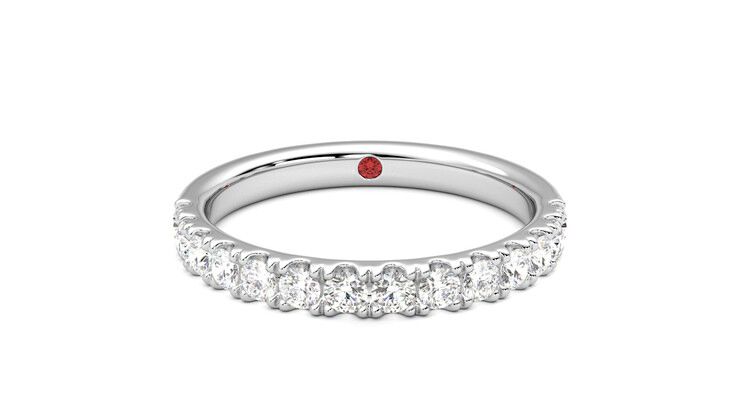 Taylor & Hart Allium Wedding Ring 360 degree image 0