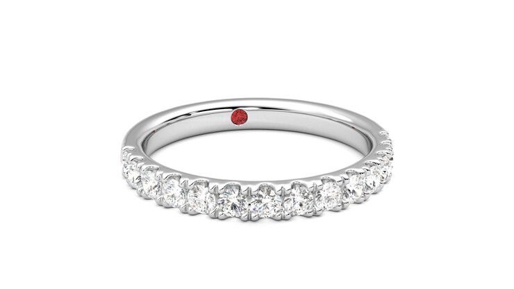 Taylor & Hart Allium Wedding Ring 360 degree image 3