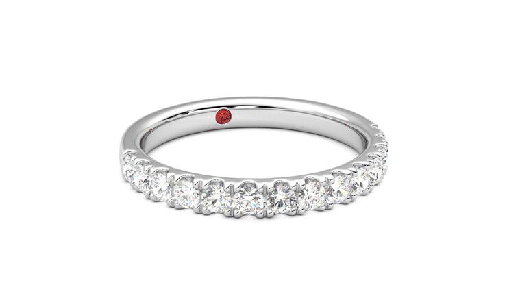Taylor & Hart Allium Wedding Ring 360 degree image 4