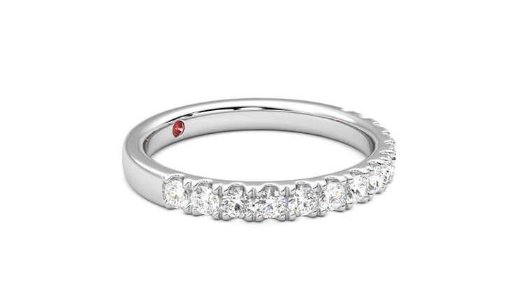 Taylor & Hart Allium Wedding Ring 360 degree image 7