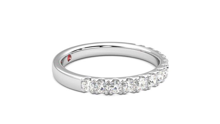 Taylor & Hart Allium Wedding Ring 360 degree image 8