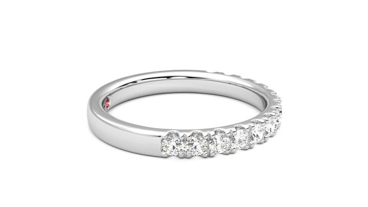 Taylor & Hart Allium Wedding Ring 360 degree image 9