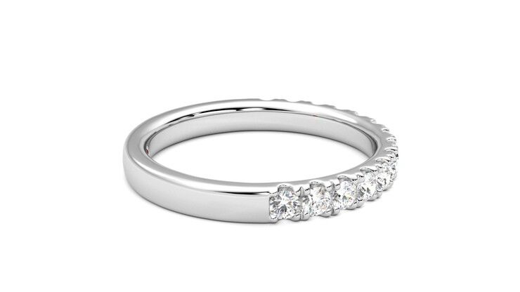 Taylor & Hart Allium Wedding Ring 360 degree image 10