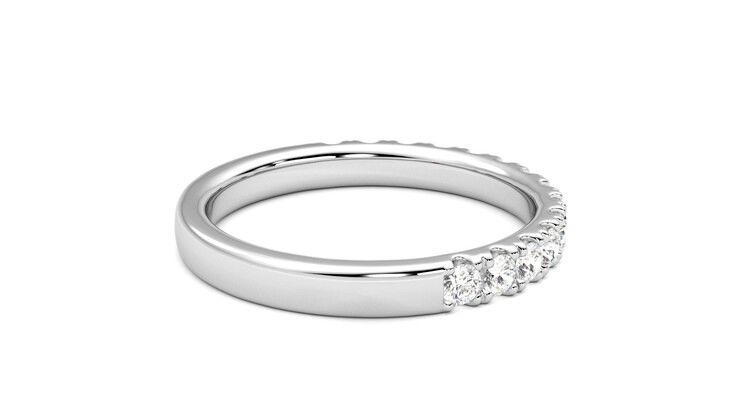 Taylor & Hart Allium Wedding Ring 360 degree image 11