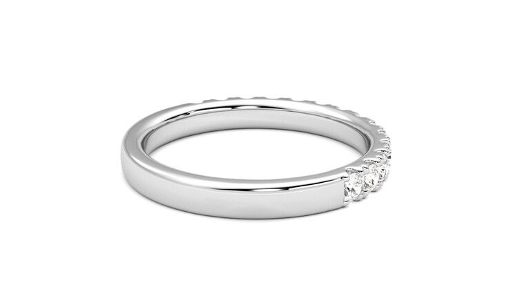 Taylor & Hart Allium Wedding Ring 360 degree image 12