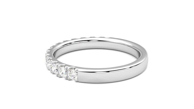 Taylor & Hart Allium Wedding Ring 360 degree image 19