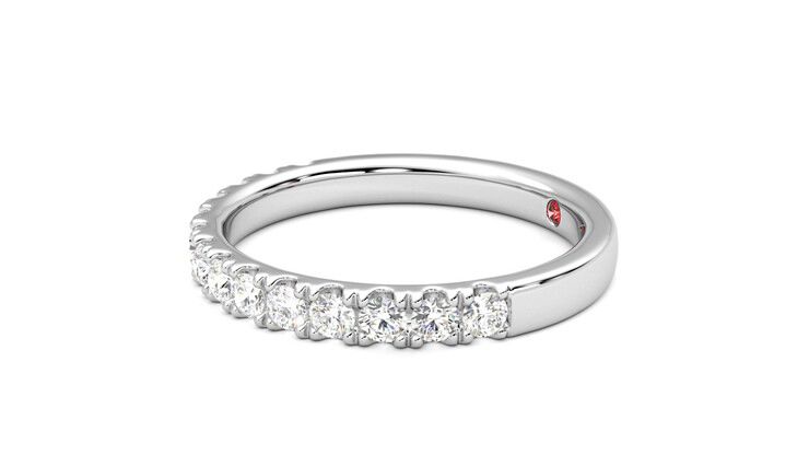 Taylor & Hart Allium Wedding Ring 360 degree image 22