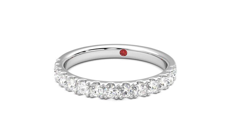 Taylor & Hart Allium Wedding Ring 360 degree image 27