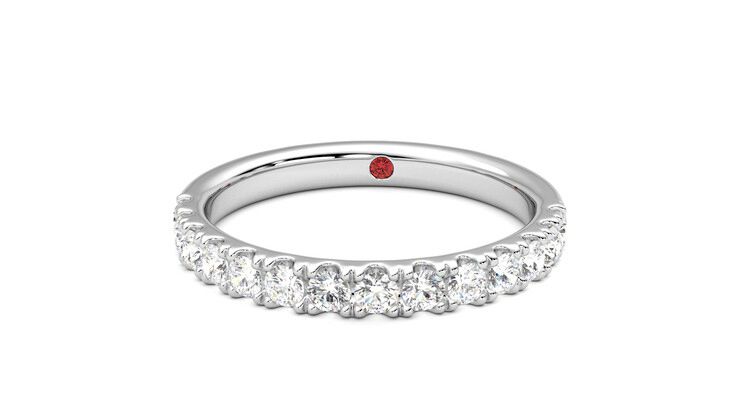Taylor & Hart Allium Wedding Ring 360 degree image 28