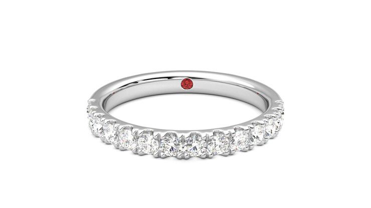 Taylor & Hart Allium Wedding Ring 360 degree image 29