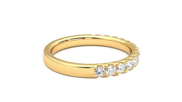 Taylor & Hart Allium Wedding Ring 360 degree image 10