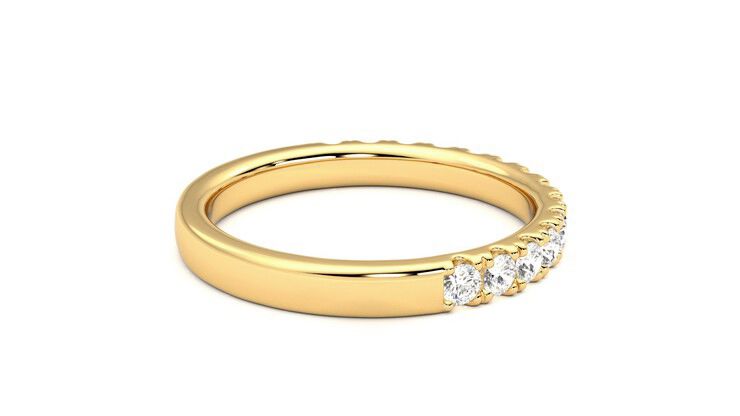 Taylor & Hart Allium Wedding Ring 360 degree image 11