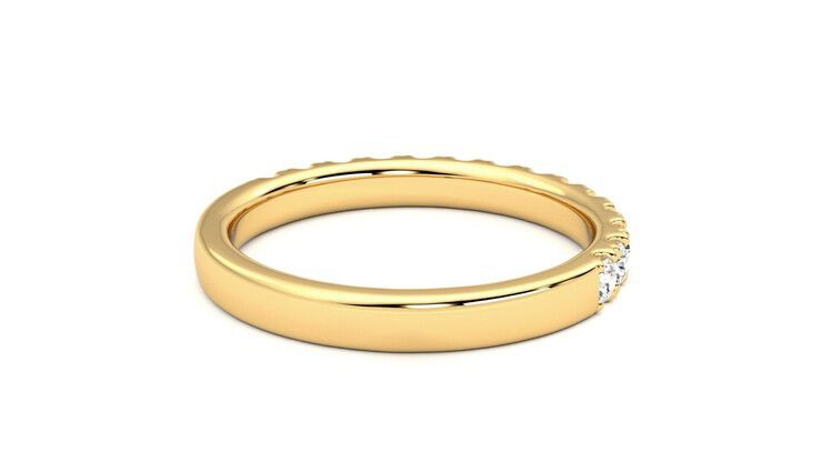 Taylor & Hart Allium Wedding Ring 360 degree image 13
