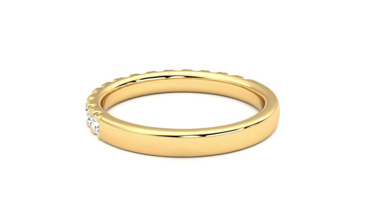 Taylor & Hart Allium Wedding Ring 360 degree image 17