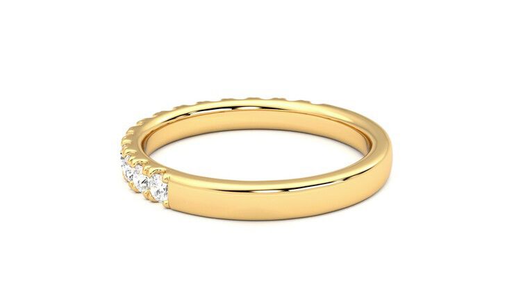 Taylor & Hart Allium Wedding Ring 360 degree image 18