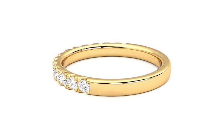 Taylor & Hart Allium Wedding Ring 360 degree image 19