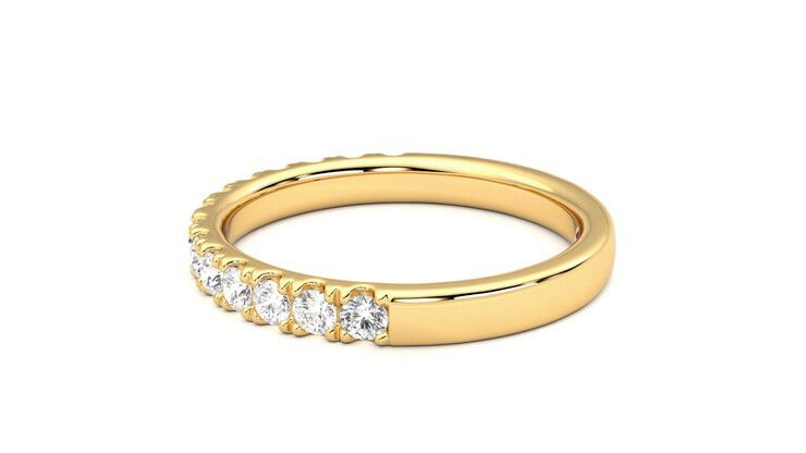 Taylor & Hart Allium Wedding Ring 360 degree image 20