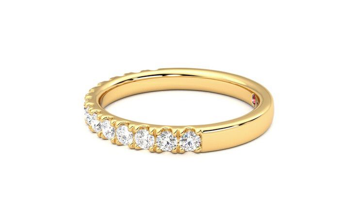 Taylor & Hart Allium Wedding Ring 360 degree image 21