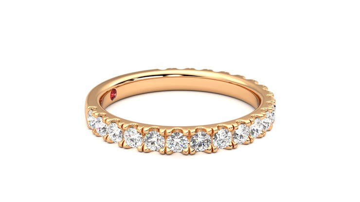 Taylor & Hart Allium Wedding Ring 360 degree image 8