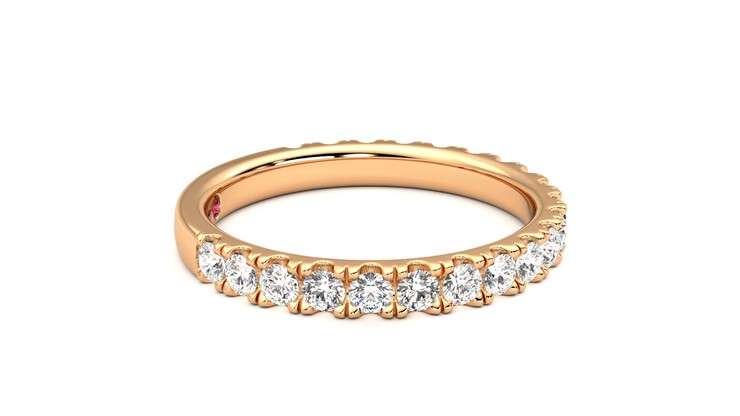 Taylor & Hart Allium Wedding Ring 360 degree image 9
