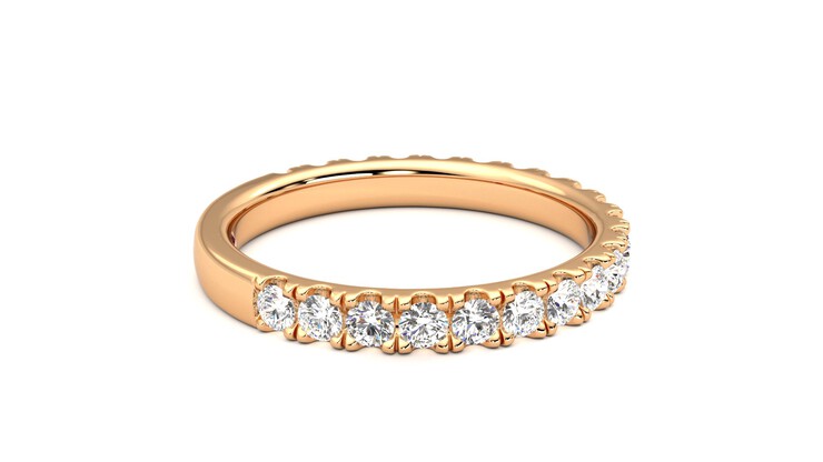 Taylor & Hart Allium Wedding Ring 360 degree image 10