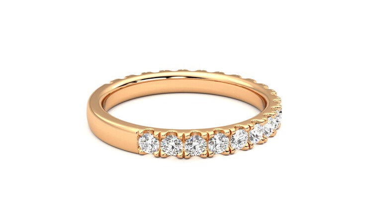 Taylor & Hart Allium Wedding Ring 360 degree image 11