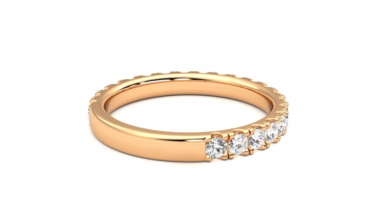 Taylor & Hart Allium Wedding Ring 360 degree image 13